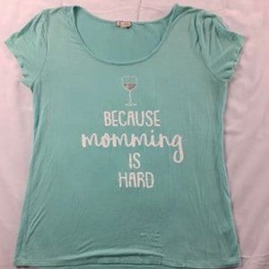 Teal Mom Top